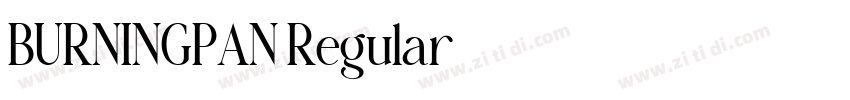 BURNINGPAN Regular字体转换 BURNINGPAN Regular字体转换